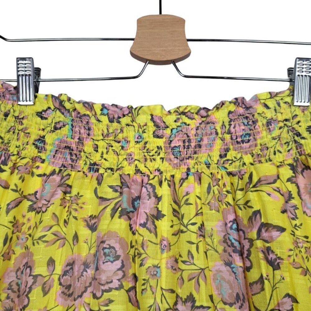 Anthropologie Clarabella Yellow Floral Maxi Skirt Sz. XS - Picture 4 of 10